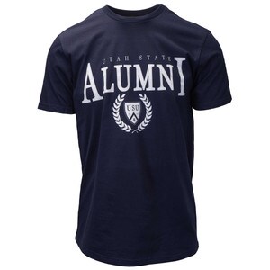 Utah State alumni leaf shield t-shirt navy